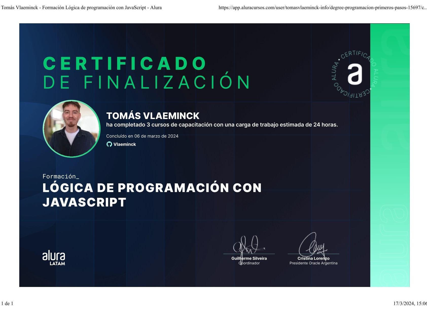 Certificado